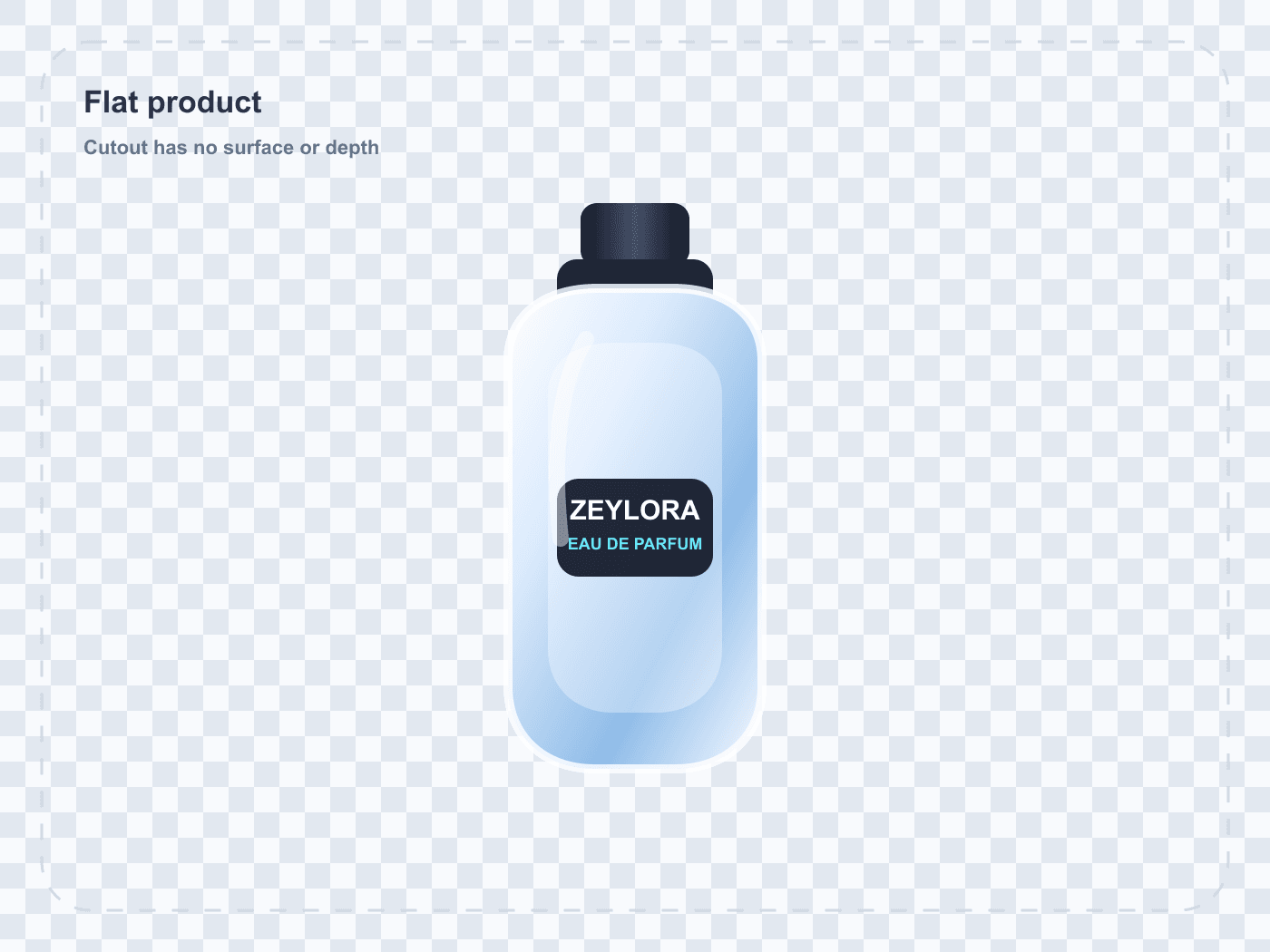 Creative shadow looks for flat product cutouts. before Zeylora AI result